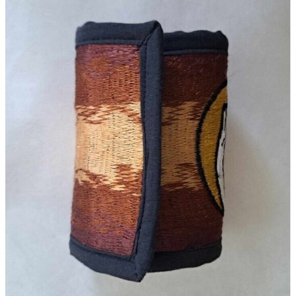 New Grateful Dead Skull Wallet Trifold Brown & Yellow Steal Your Face Licensed - Picture 4 of 5